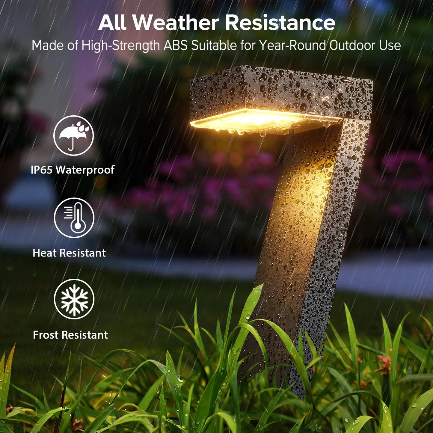 LED Solar Pathway Lights IP65 Waterproof Outdoor Garden Decor