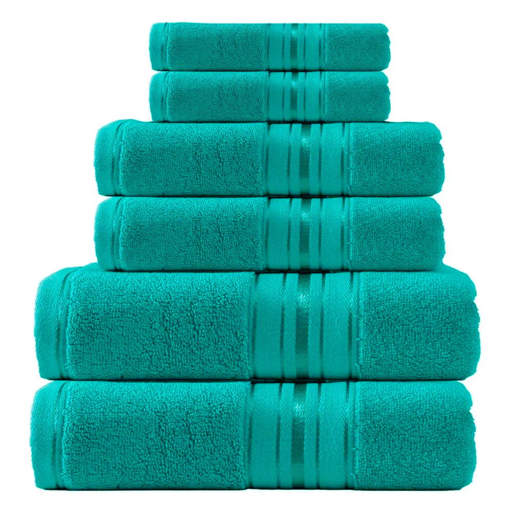 Premium Six Piece Luxury Cotton Bath Towel Set For Home