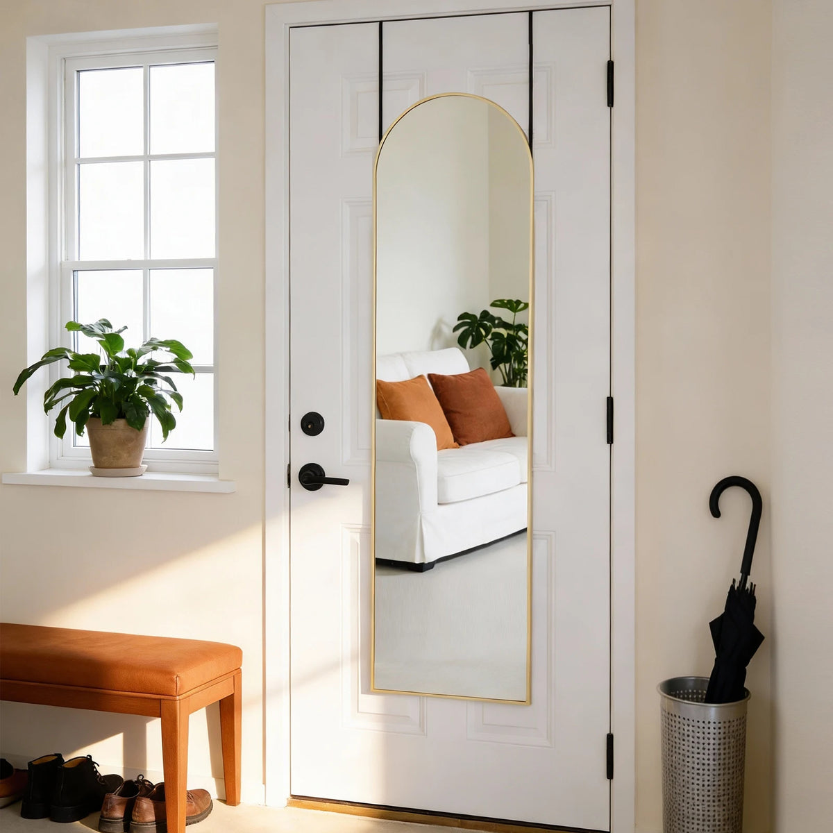 MCQ Premium Arched Full Length Wall Mounted Vanity Mirror