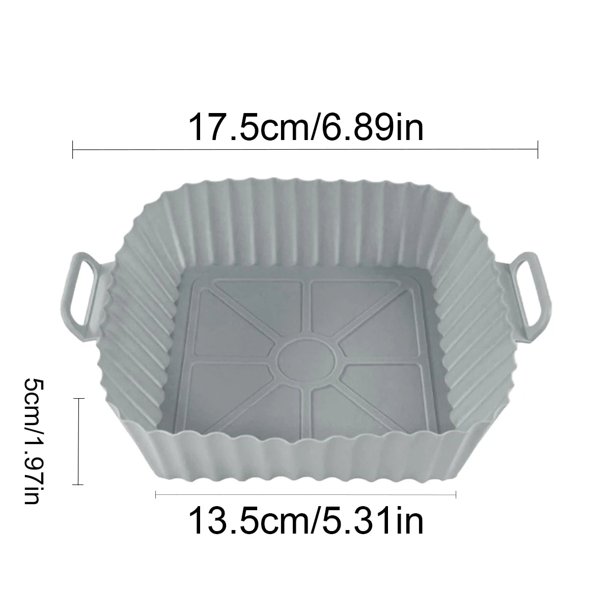 Air Fryer Silicone Liners Reusable Nonstick Baking Pan Set