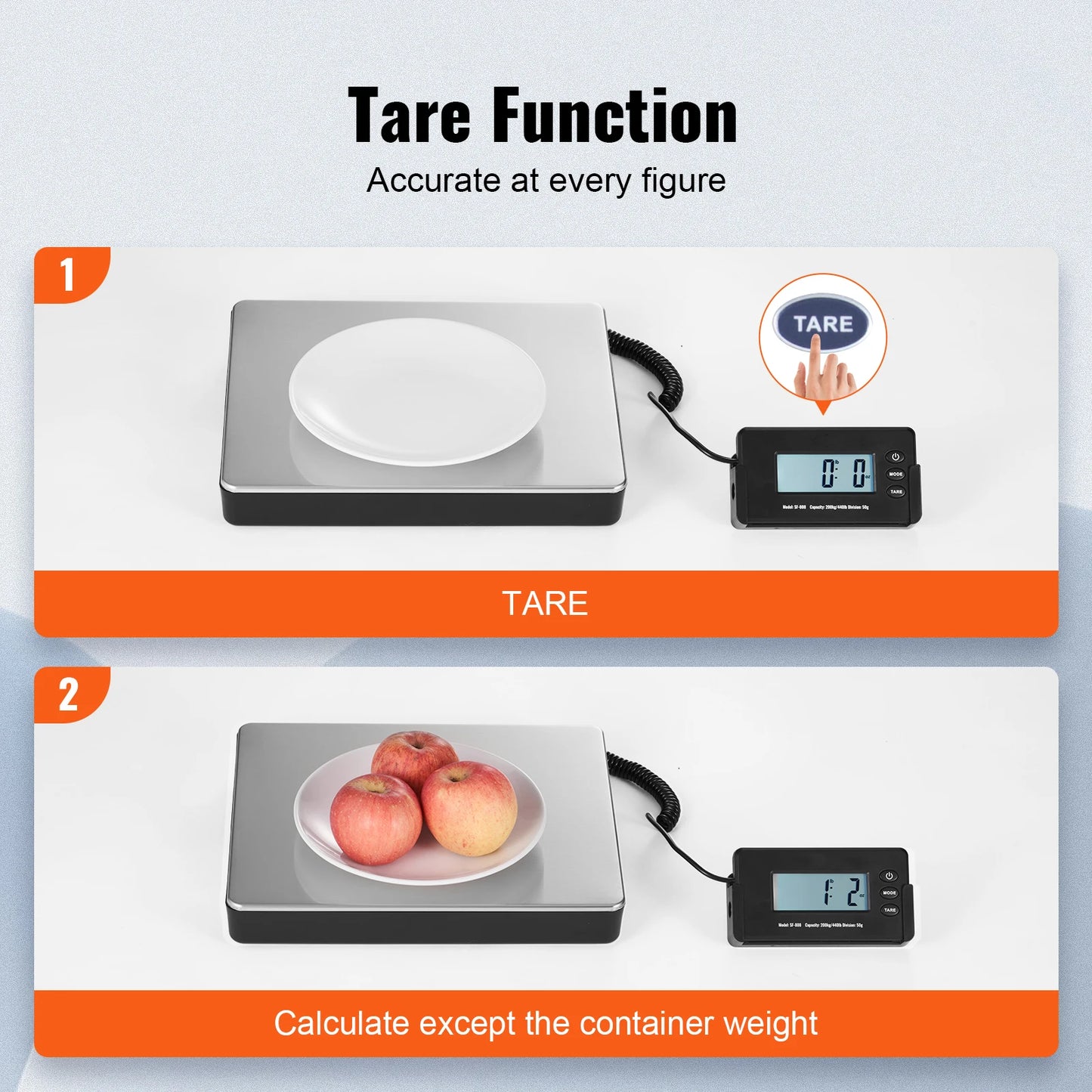 SucceBuy Digital Shipping Scale Featuring Timer And Tare Function