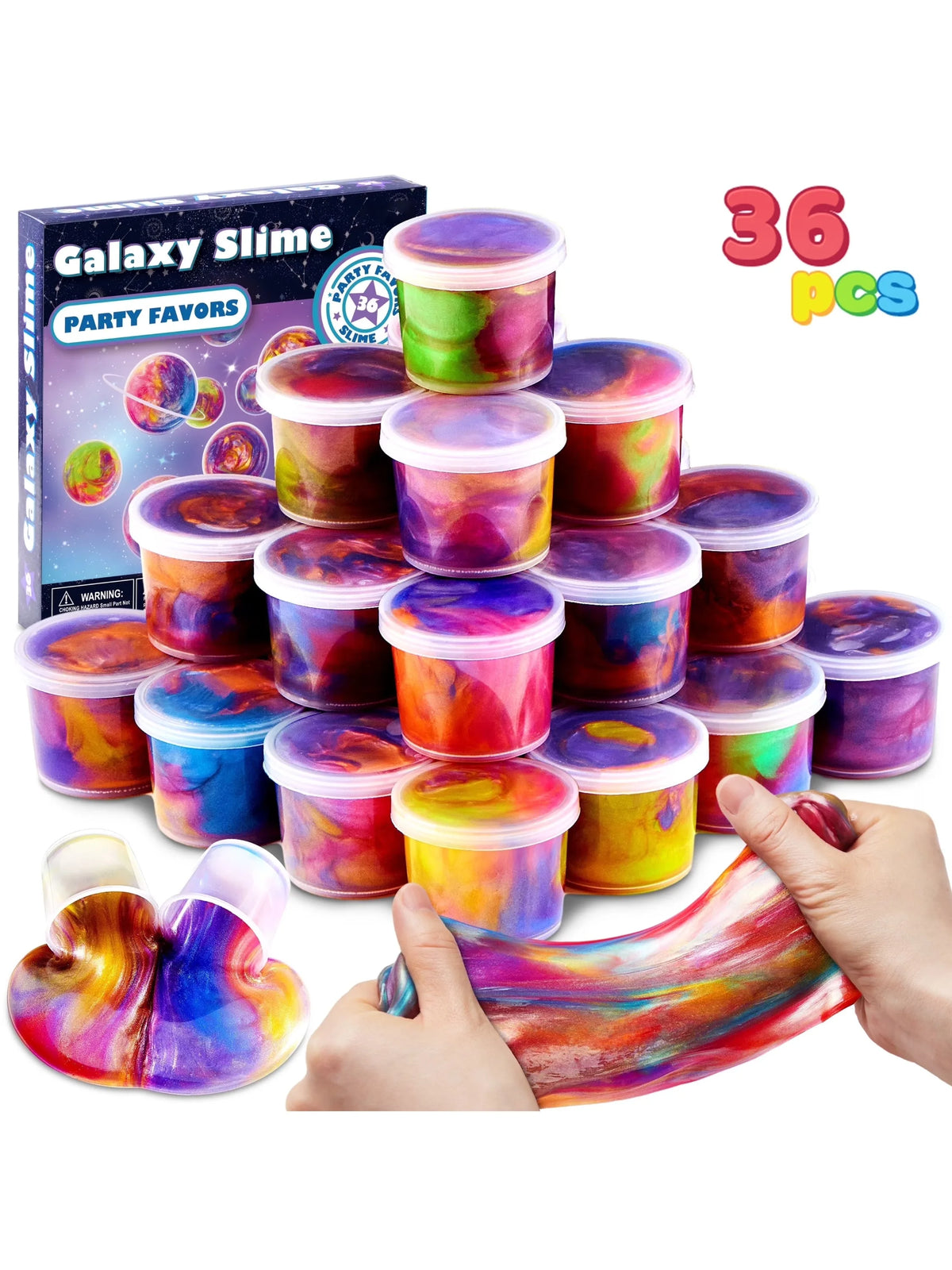 Galaxy Slime Party Favors Stretchy Non Sticky Safe Classroom Rewards