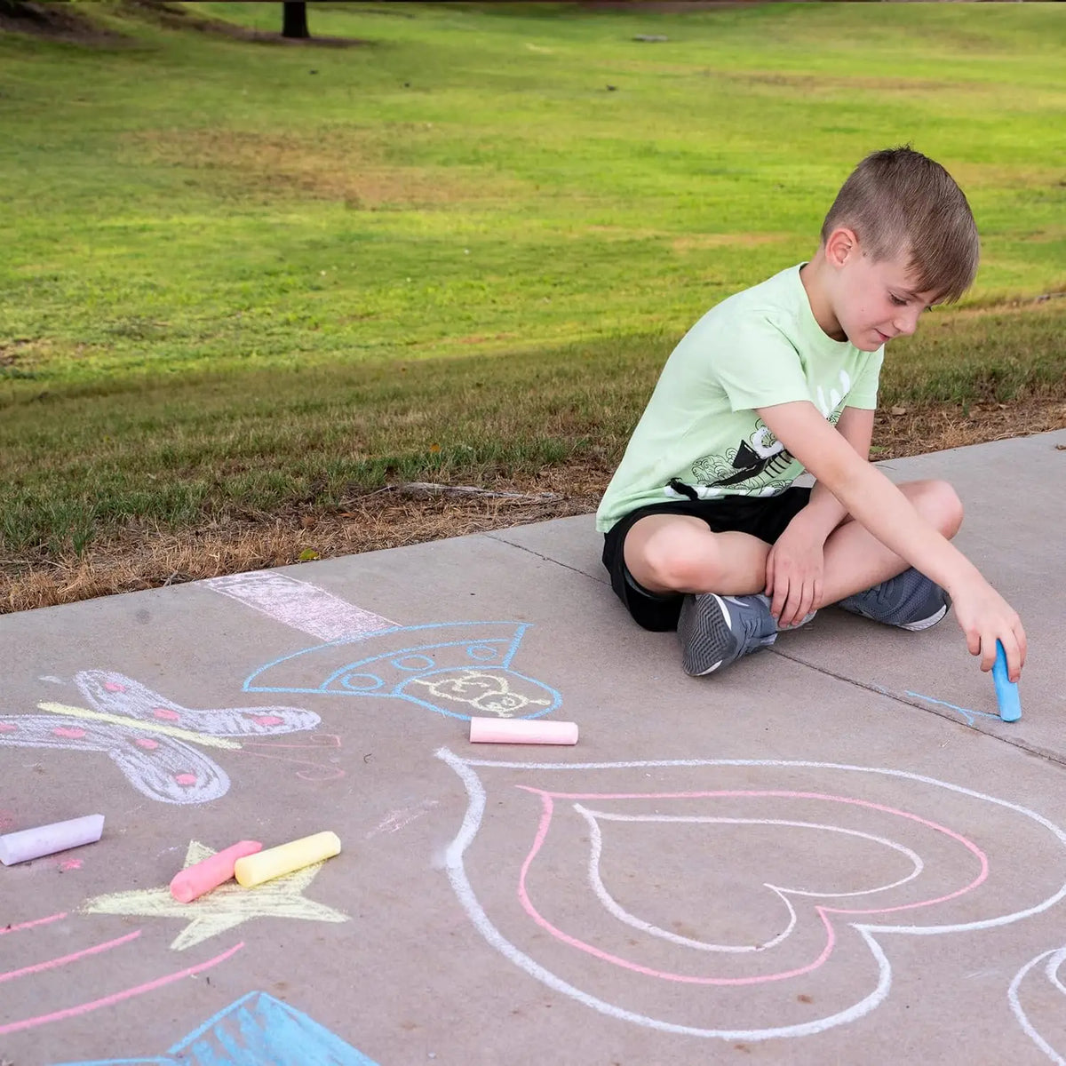 Joyfy Non Toxic Washable Sidewalk Chalk Set For Creative Play