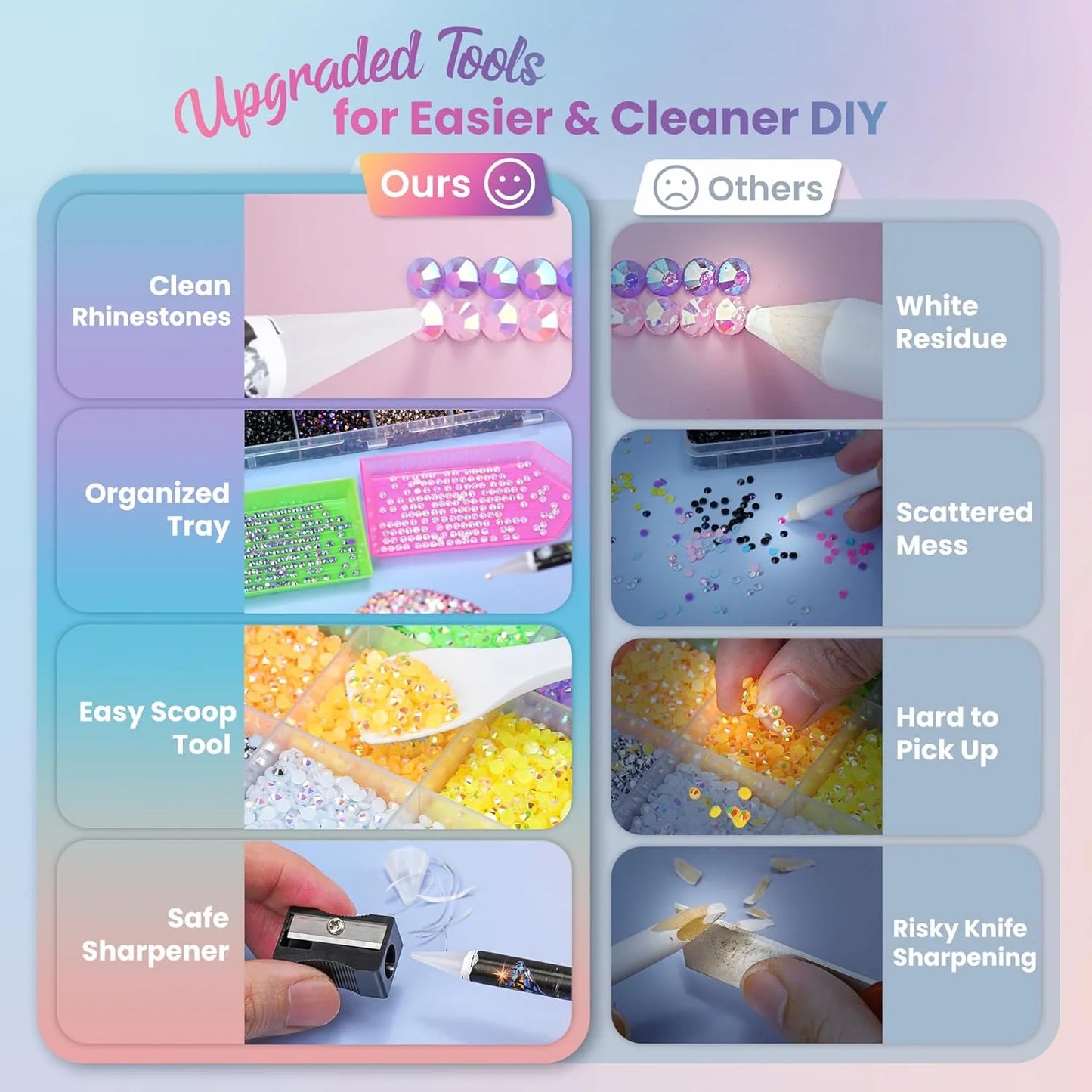 All In One Resin Rhinestone Kit With Glue Tools