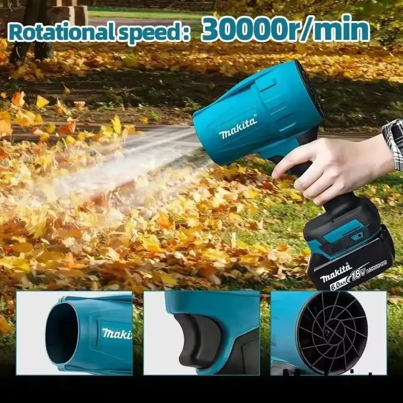 Makita 18V Cordless Air Blower For Car Dust Cleanup