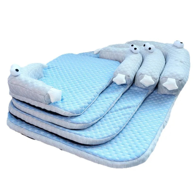 Breathable Ice Silk Cooling Pet Mat For Dogs And Cats