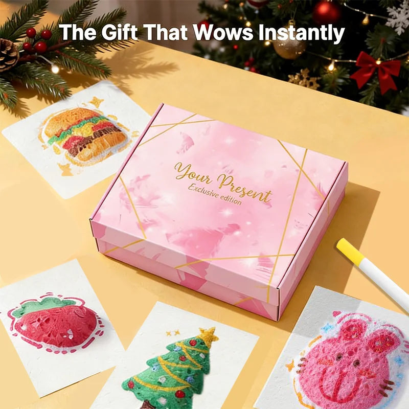 3D Magic Texture Painting Kit With Foam Sheets And Markers
