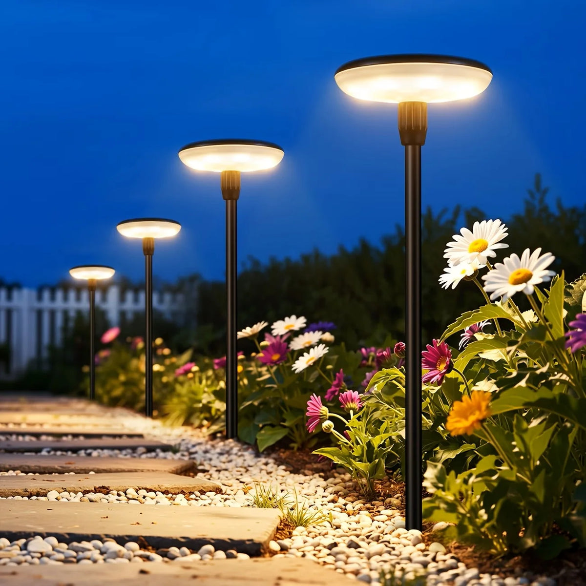 KPSTEK Solar Pathway Lights Outdoor Garden Swaying Landscape Lighting