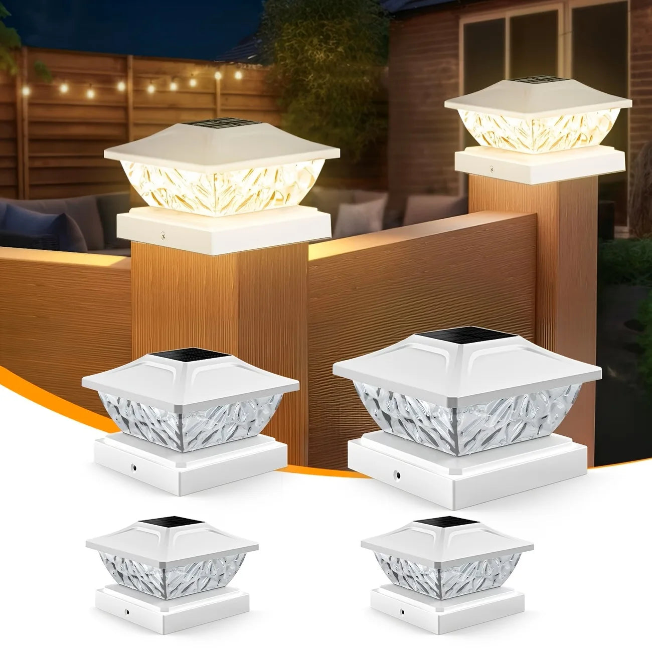 KPSTEK Solar Outdoor Villa Fence Garden Column Light