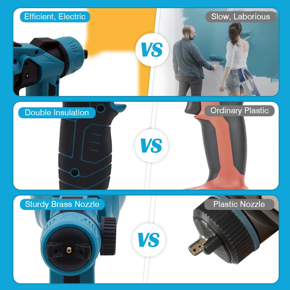Cordless HVLP Paint Sprayer Gun For Precise And Even Application