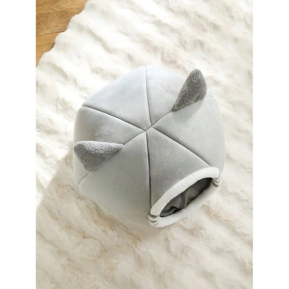 Plush Washable Cat Bed For Pets Featuring Anti Slip Bottom