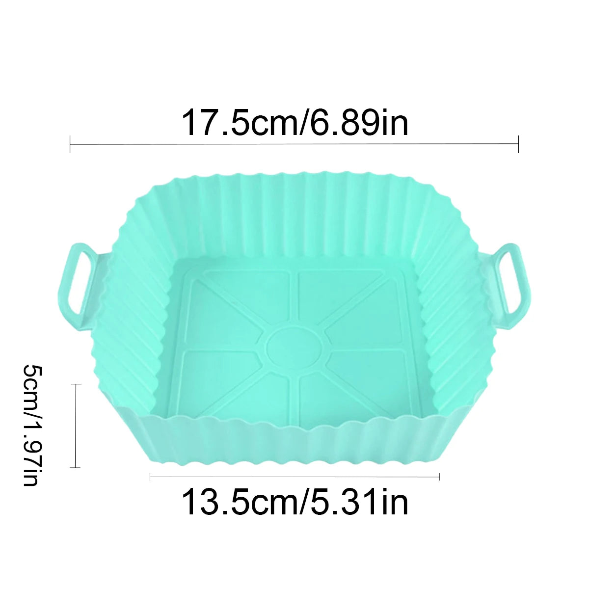 Air Fryer Silicone Liners Reusable Nonstick Baking Pan Set