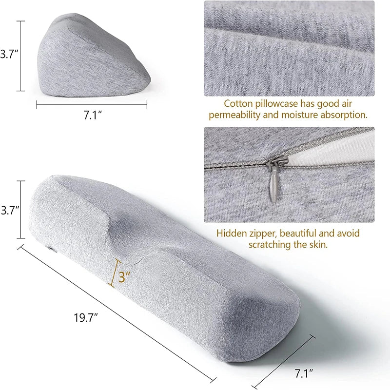 Memory Foam Contour Cervical Pillow For Side Sleepers Orthopedic