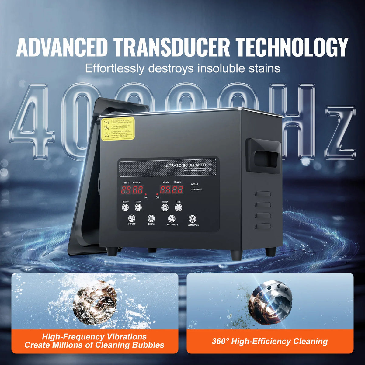 SucceBuy Professional Ultrasonic Cleaner With Timer For Household