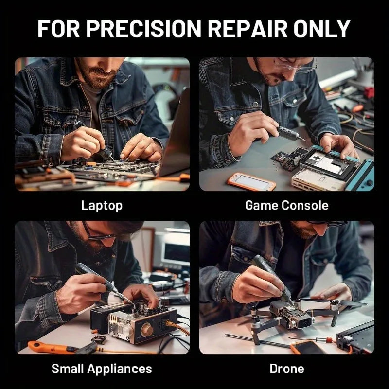 JAKEMY Precision Cordless Electric Screwdriver With Magnetic Bits