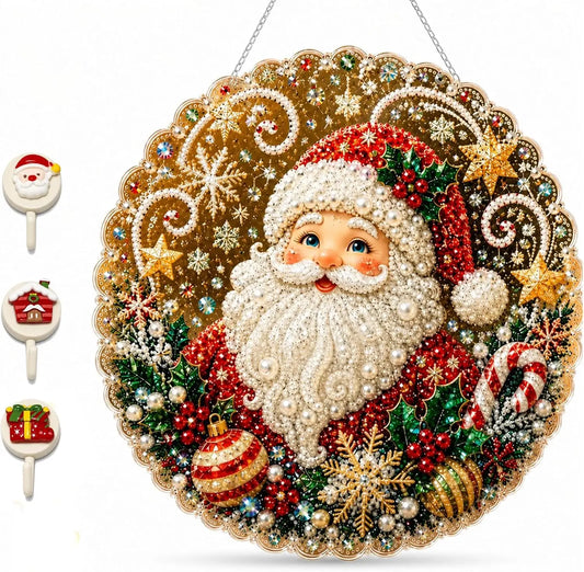 Christmas Pearl Art Diy Hanging Ornament Kit Diamond Painting Acrylic