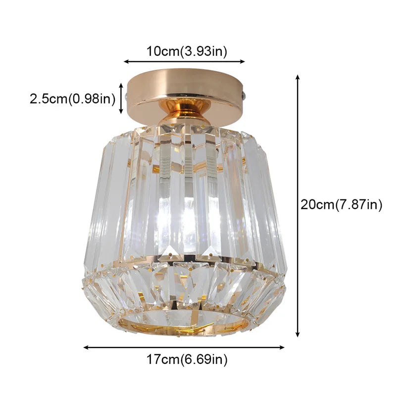 GreeLustr Modern Crystal Pendant Ceiling Light For Home Decor