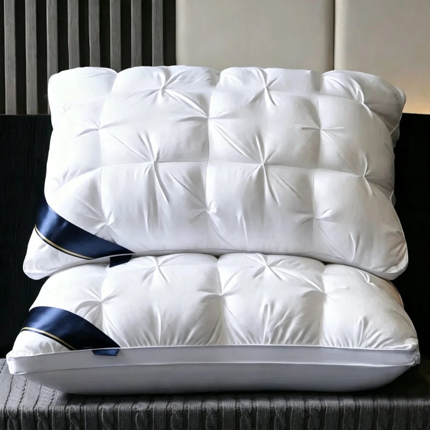Premium Non Collapse Polyester Sleeping Pillow For Deep Comfortable Rest