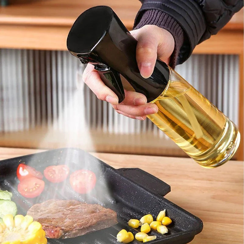 Oil Spray Bottle Spray Household Kitchen Spray Olive Oil Barbecue Fat Control Food Grade Plastic Oil Spray Pot