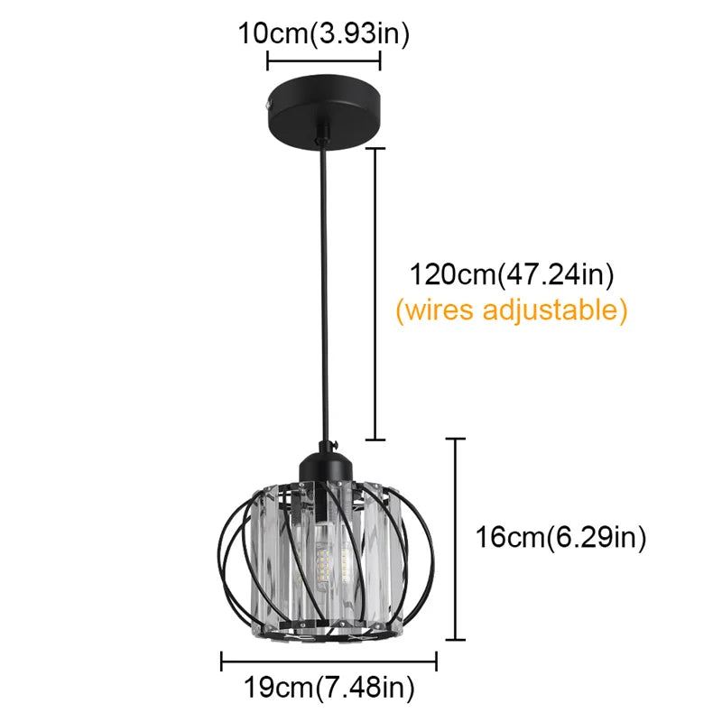 GreeLustr Modern Crystal Pendant Ceiling Light For Home Decor