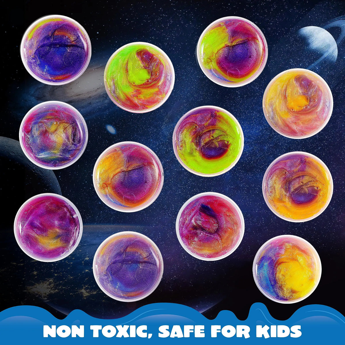 Galaxy Slime Party Favors Stretchy Non Sticky Safe Classroom Rewards