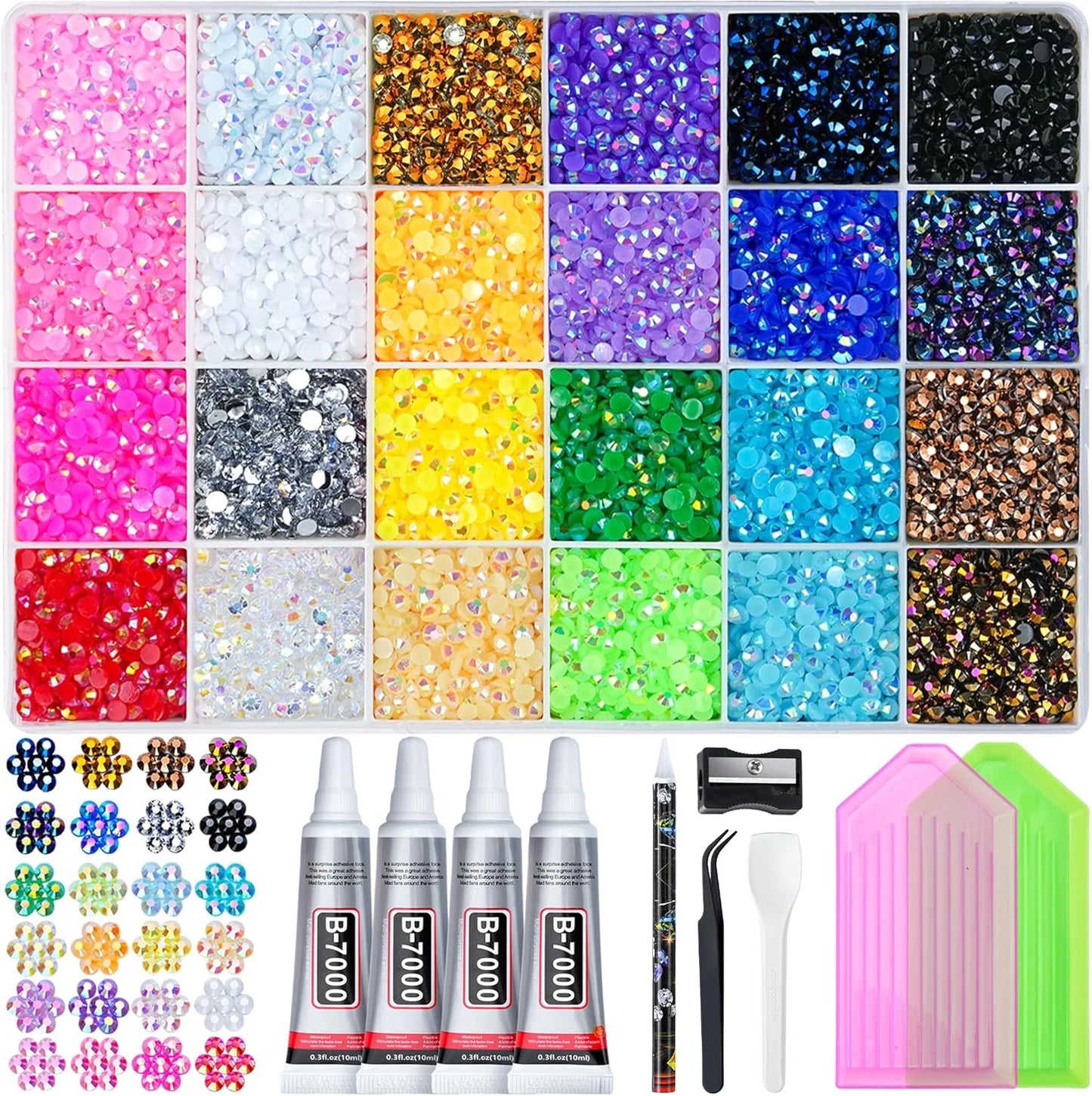 All In One Resin Rhinestone Kit With Glue Tools