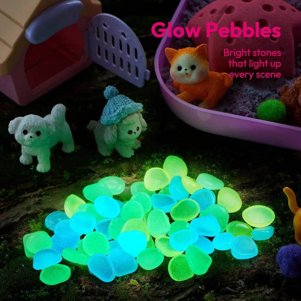 Joyfy Pet Sensory Bin With Glow Stones Preschool Learning Activities