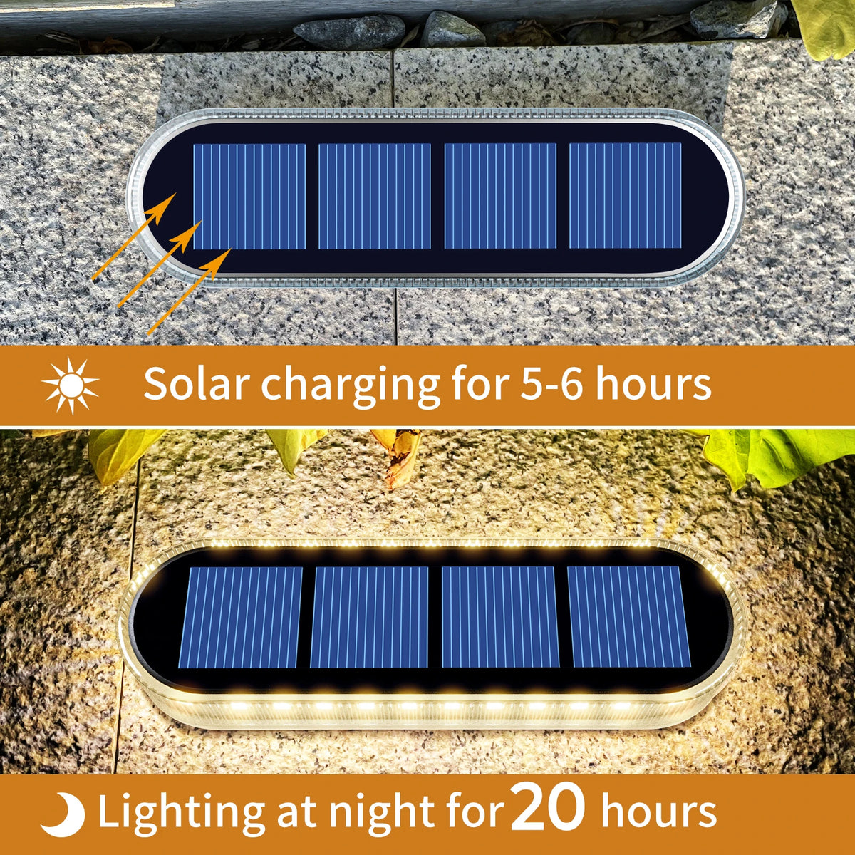 Solar Deck Lights 4 Pack Waterproof Automatic Led Step Lighting