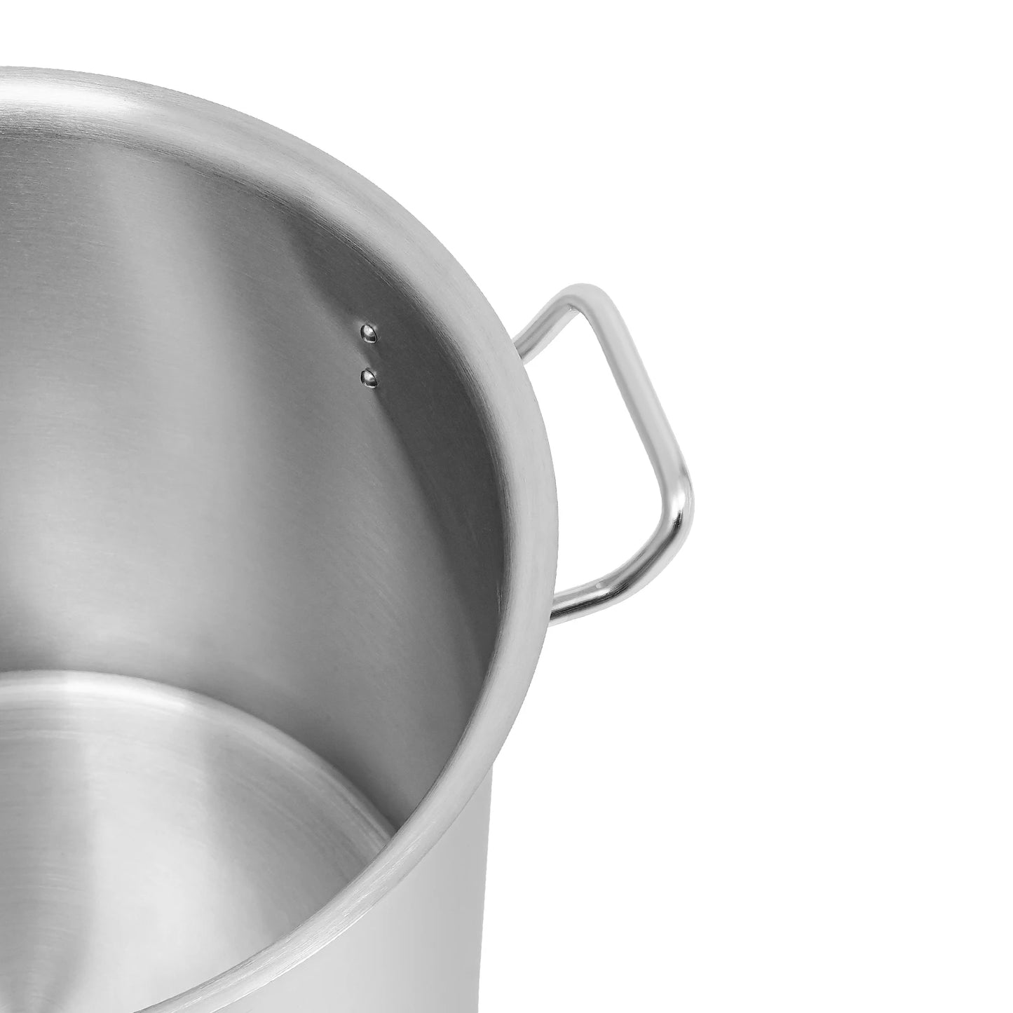 Stainless Steel Stock Pot With Lid 34.9 Qt Capacity