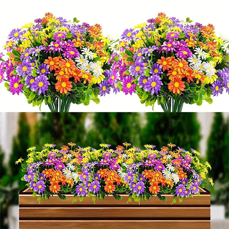 Daisy Artificial Flowers Bouquet 33cm Fake Plants for Home Decor Garden Wedding Decoration Outdoor Table Vase Flower Arrangement