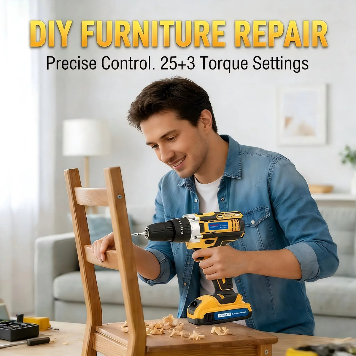 Cordless Lithium Ion Impact Driver And Electric Drill Kit