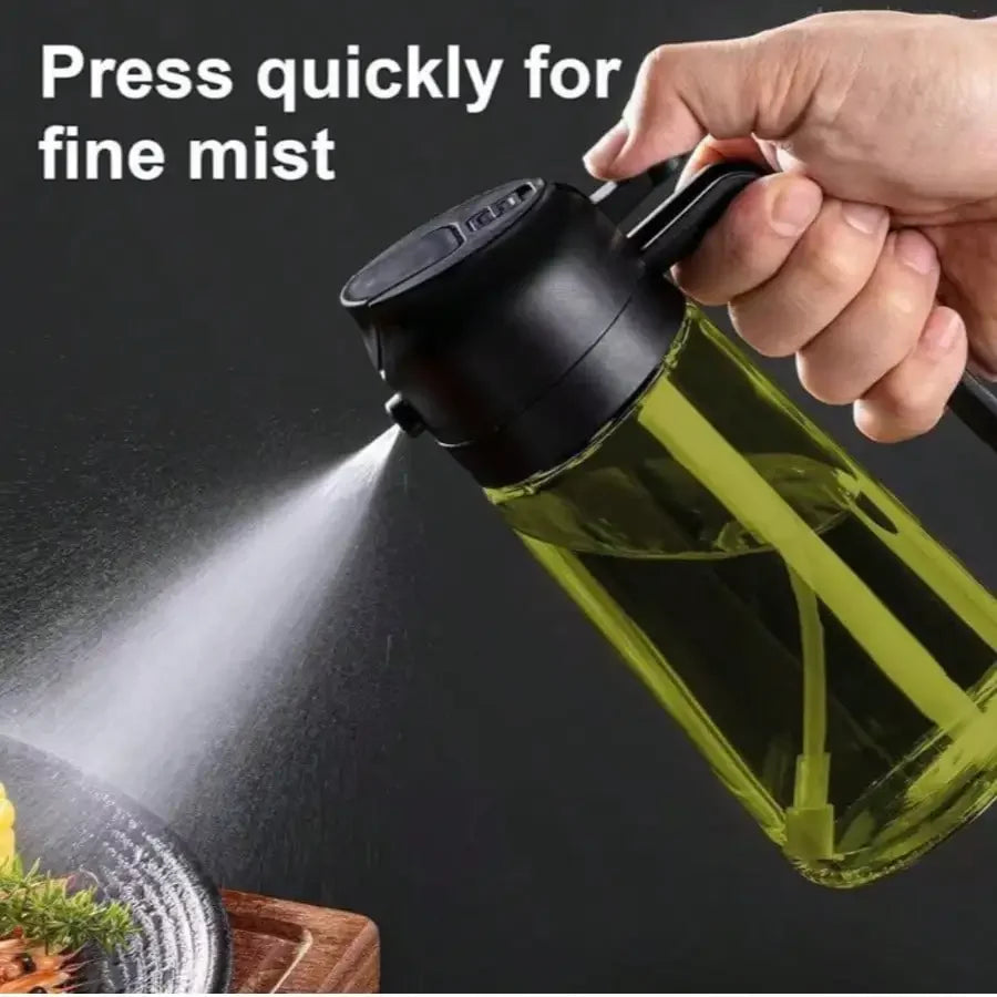 1pc Handheld Oil Sprayer, 2-In-1 Spraying And Pouring Function, Large Capacity Olive Oil Dispenser, Suitable For Kitchen And Home, Mist Spraying, Leak-Proof, No Residue, Ideal For Graduation Gifts, Bachelor Parties, Bridesmai
