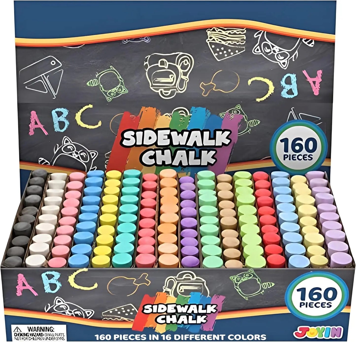 Joyfy Non Toxic Washable Sidewalk Chalk Set For Creative Play