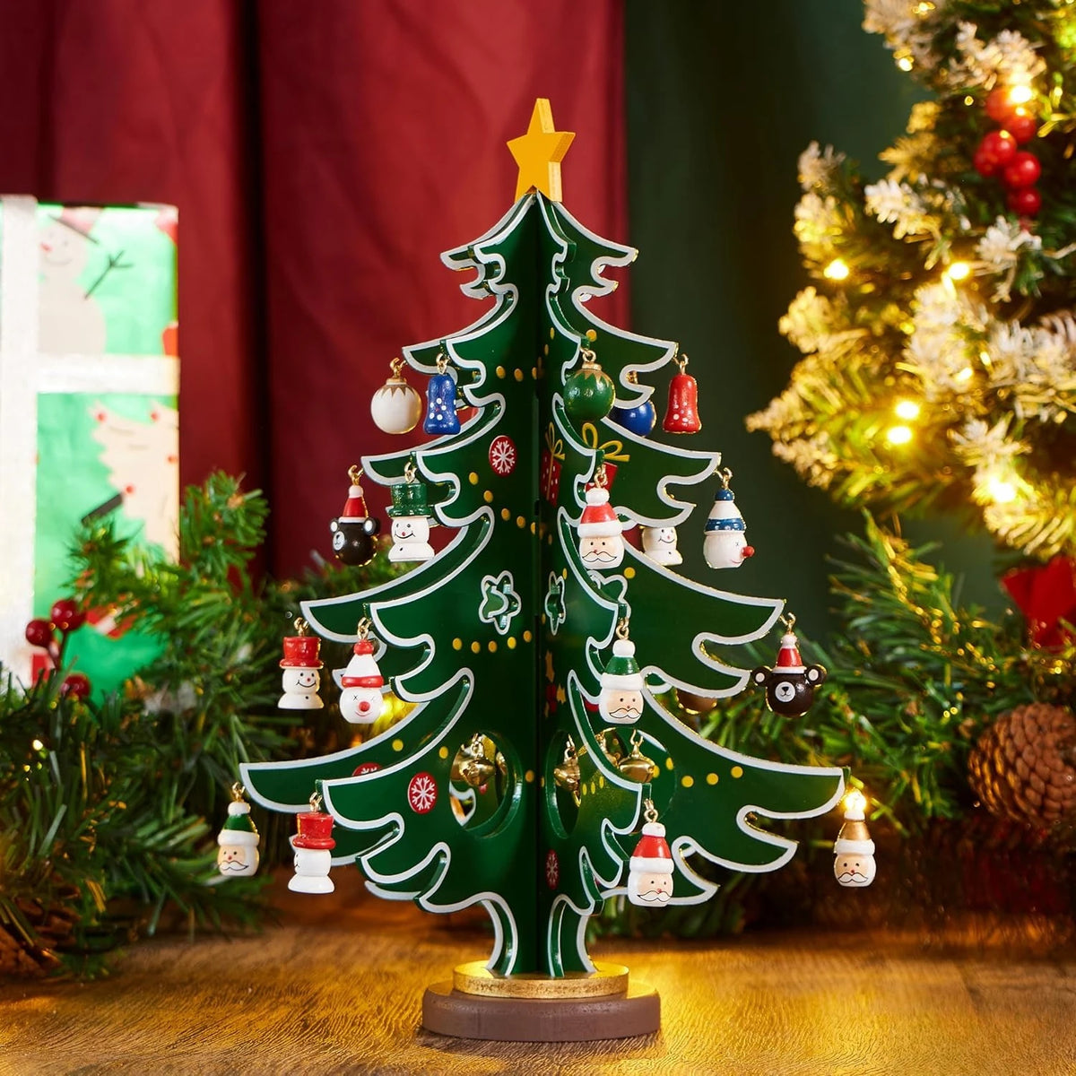 Joyfy Christmas Advent Calendar 24 Days Countdown Tree Ornament Gift