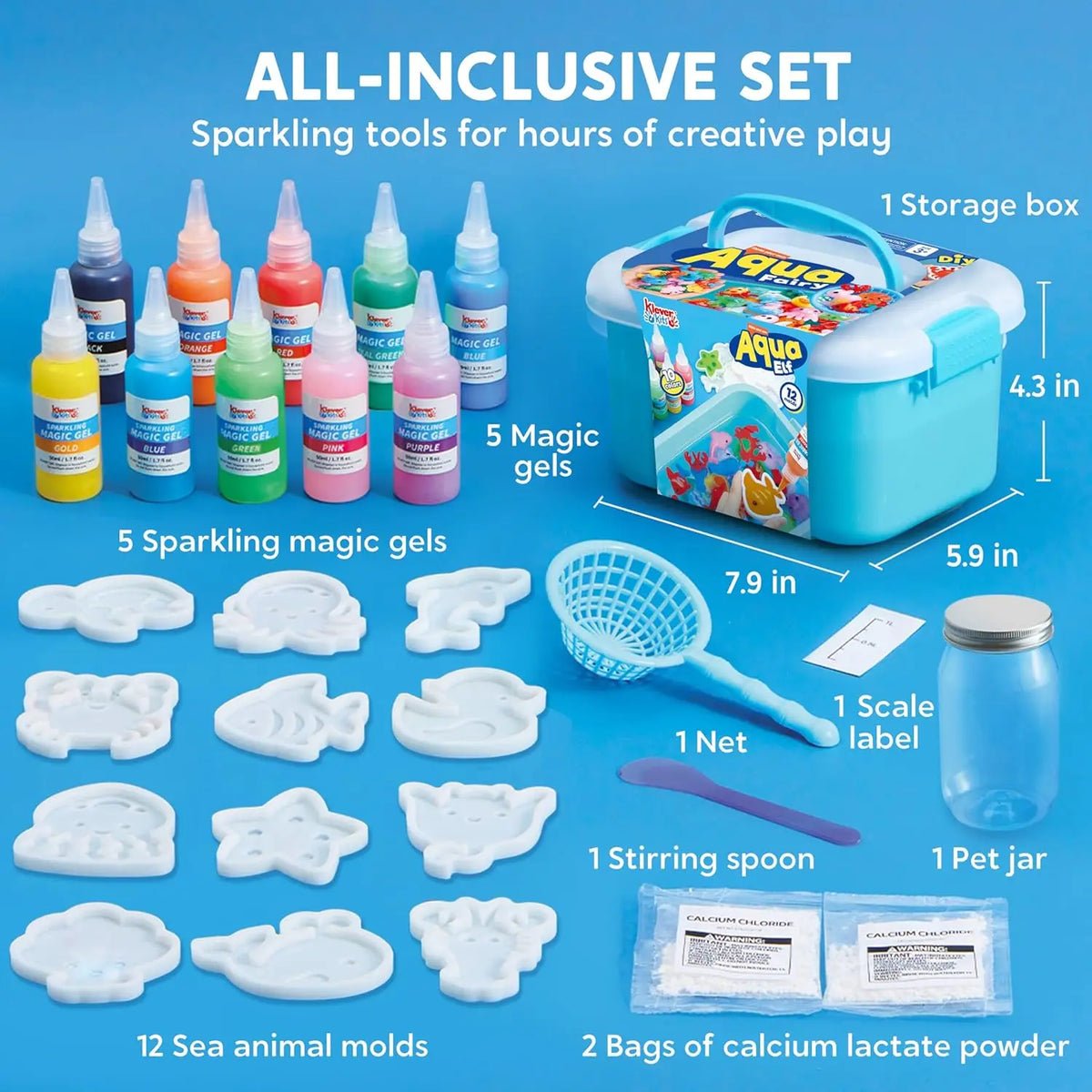 Joyfy Magic Water Gel Kit With Preserving Bottle For Kids