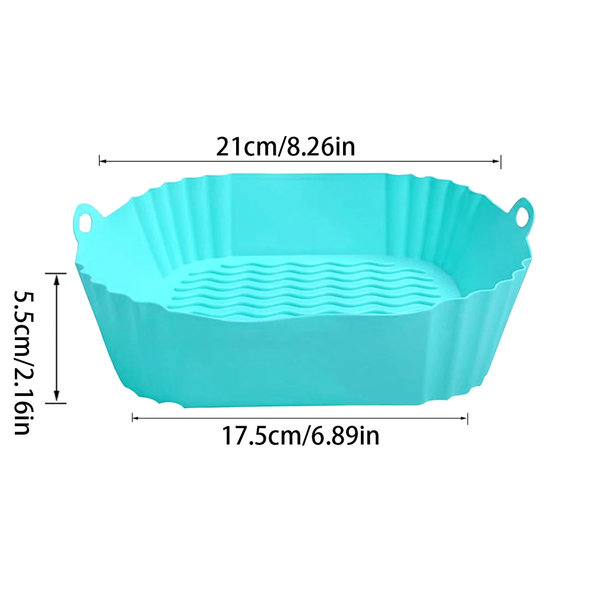 Air Fryer Silicone Liners Reusable Nonstick Baking Pan Set
