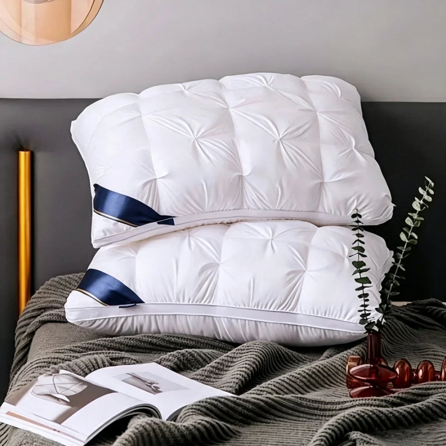 Premium Non Collapse Polyester Sleeping Pillow For Deep Comfortable Rest