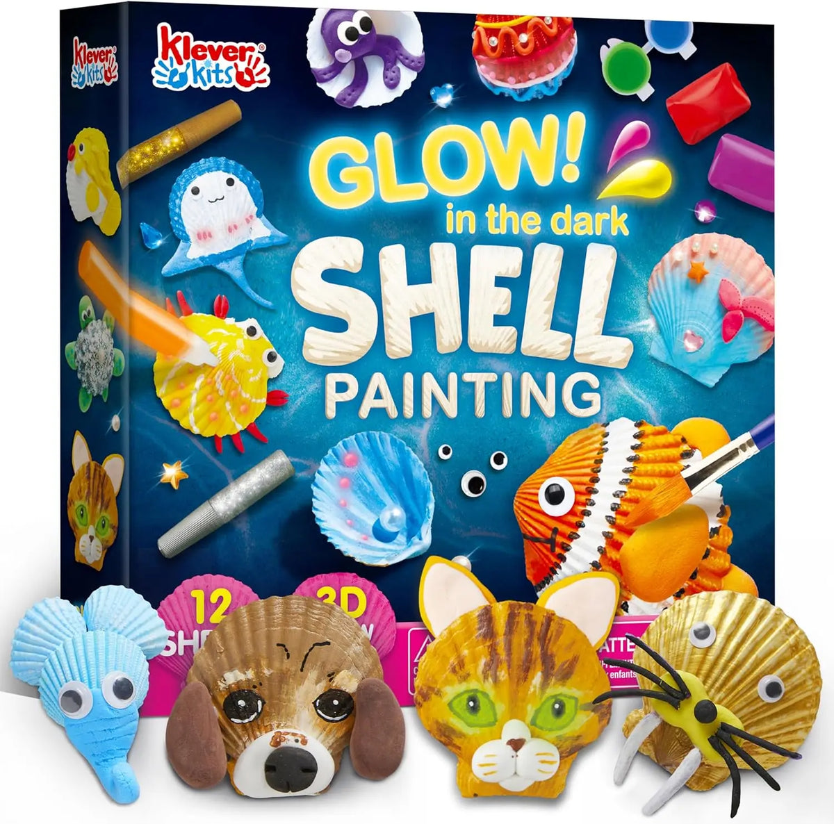 Joyfy Kids Seashell Painting Set With Creative Craft Supplies