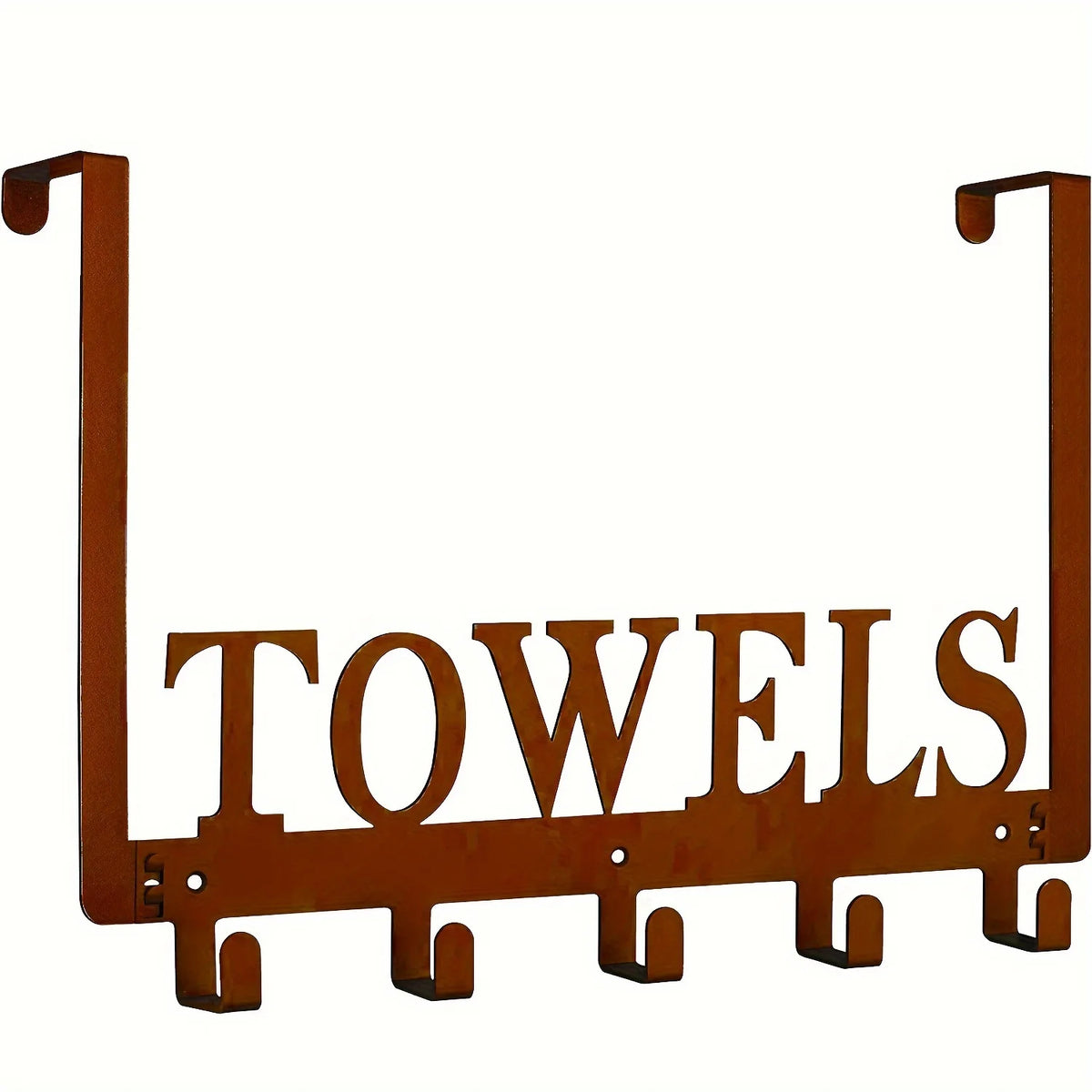 Over The Door Hooks, Towel Rack with 5 Hooks, Towel Holder for Hanging Heavy Duty, Door Rack Over Door Hanger for Bedroom Bathroom Kitchen