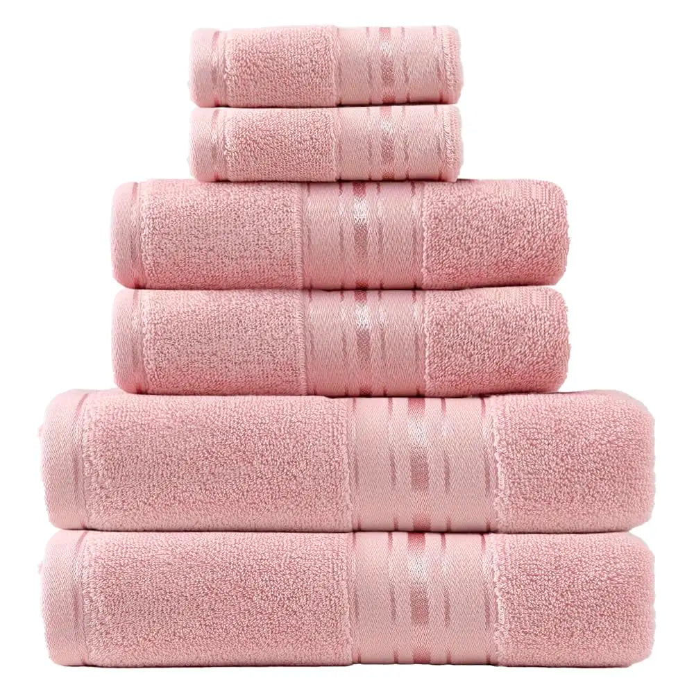 Premium Six Piece Luxury Cotton Bath Towel Set For Home