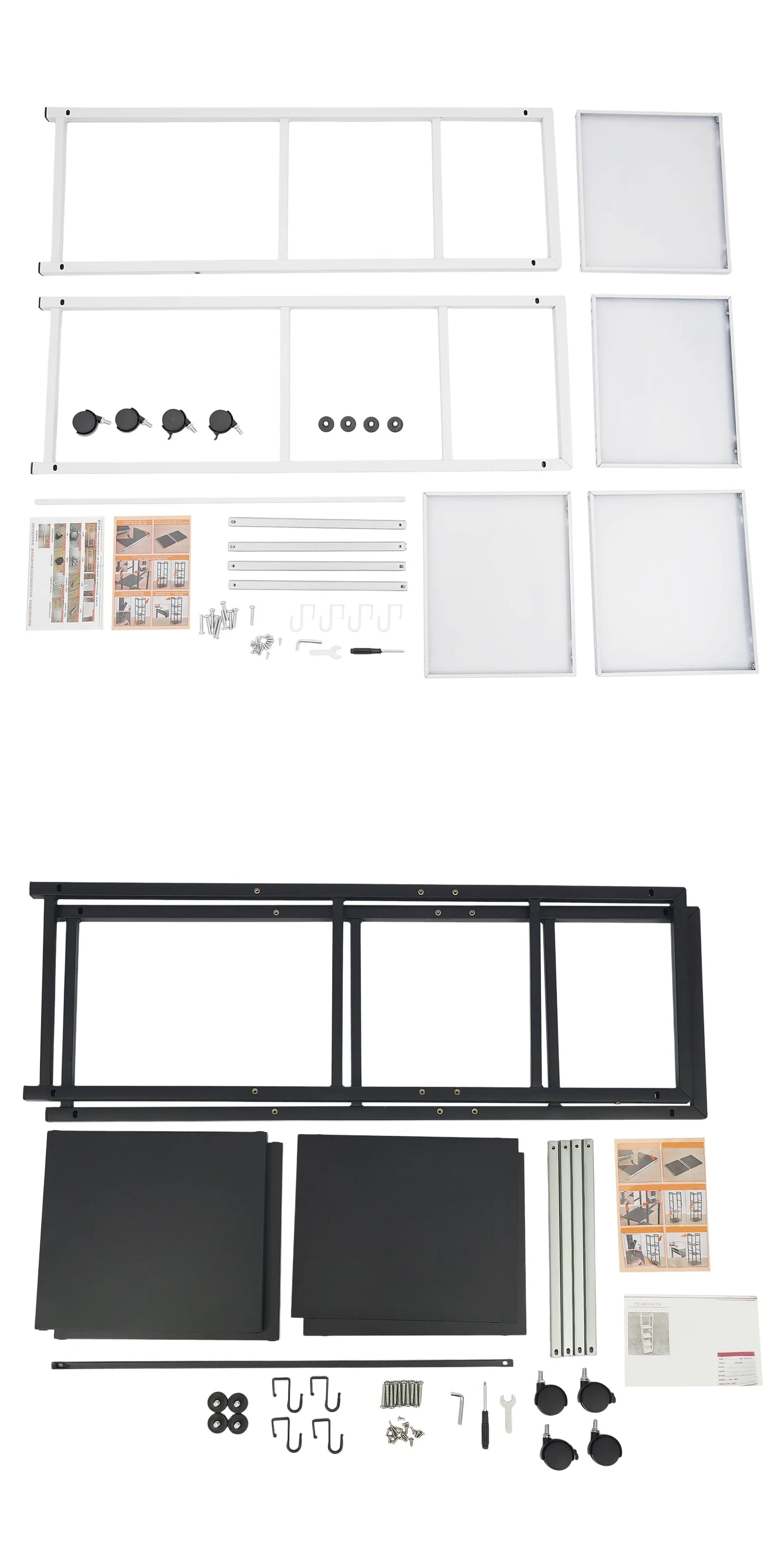 Carbon Steel Kitchen Storage Trolley, Adjustable Kitchen Storage Organizer, 4-Tier Kitchen Rack For Restaurant, Laundry, Bathroom, Garage, Warehouse