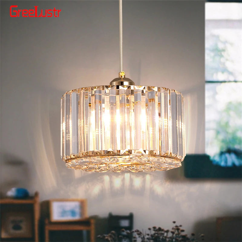 GreeLustr Modern Pendant LED Light Luxury Chandelier Crystal Ceiling Lamp