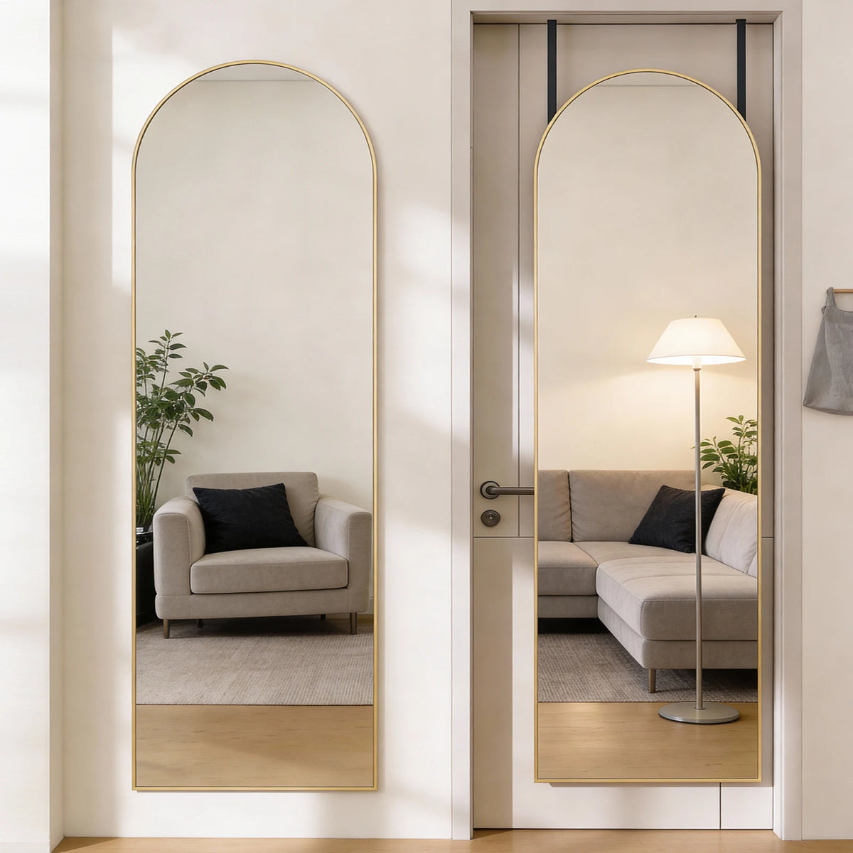 MCQ Premium Arched Full Length Wall Mounted Vanity Mirror