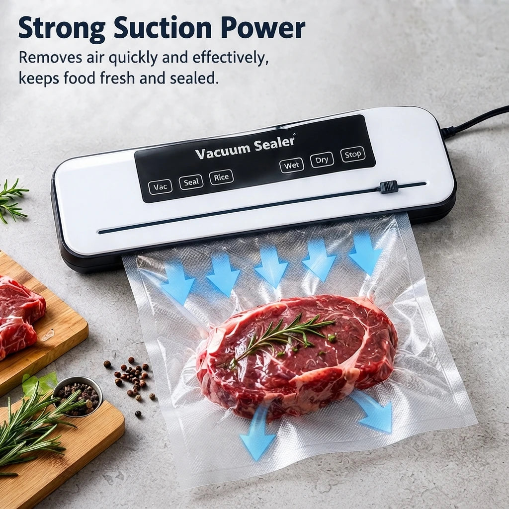 Automatic Food Vacuum Sealer Machine With Heat Seal Function