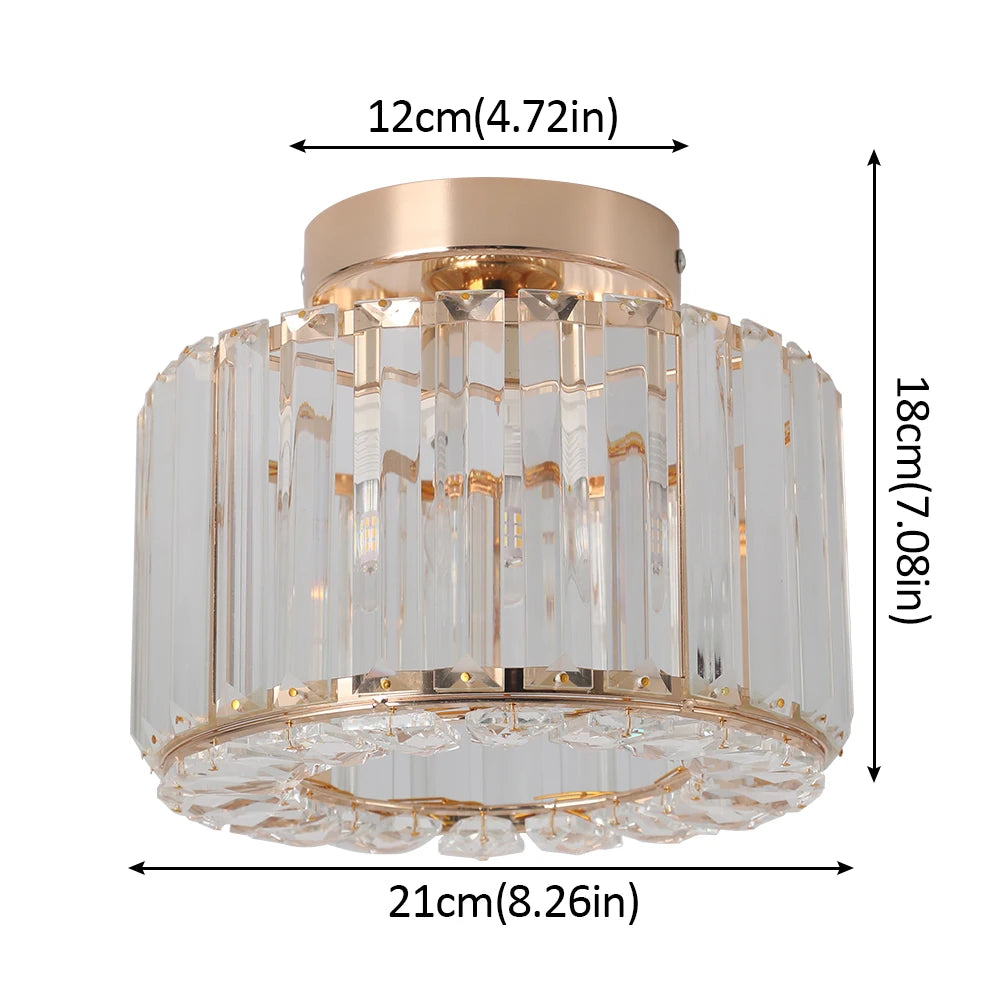 GreeLustr Modern Pendant LED Light Luxury Chandelier Crystal Ceiling Lamp