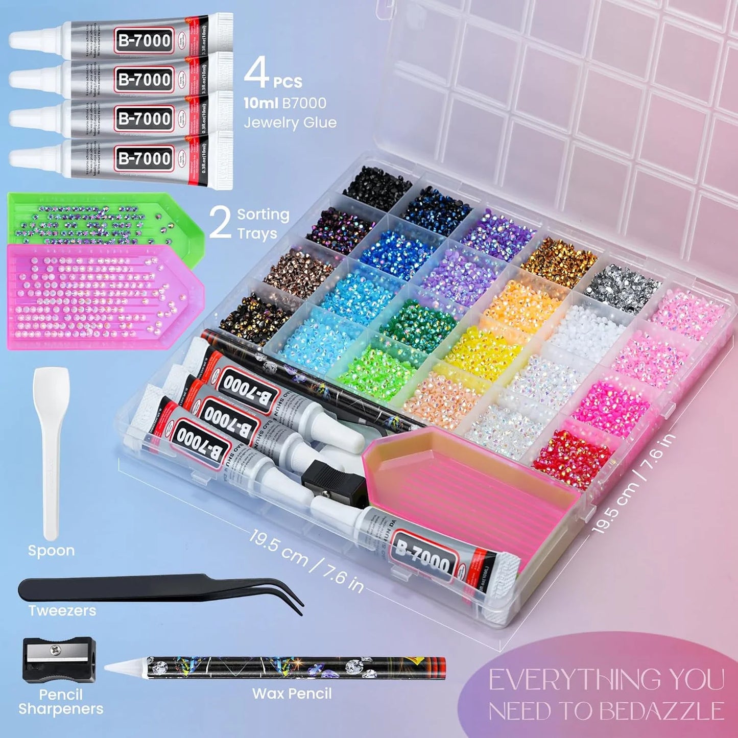 All In One Resin Rhinestone Kit With Glue Tools