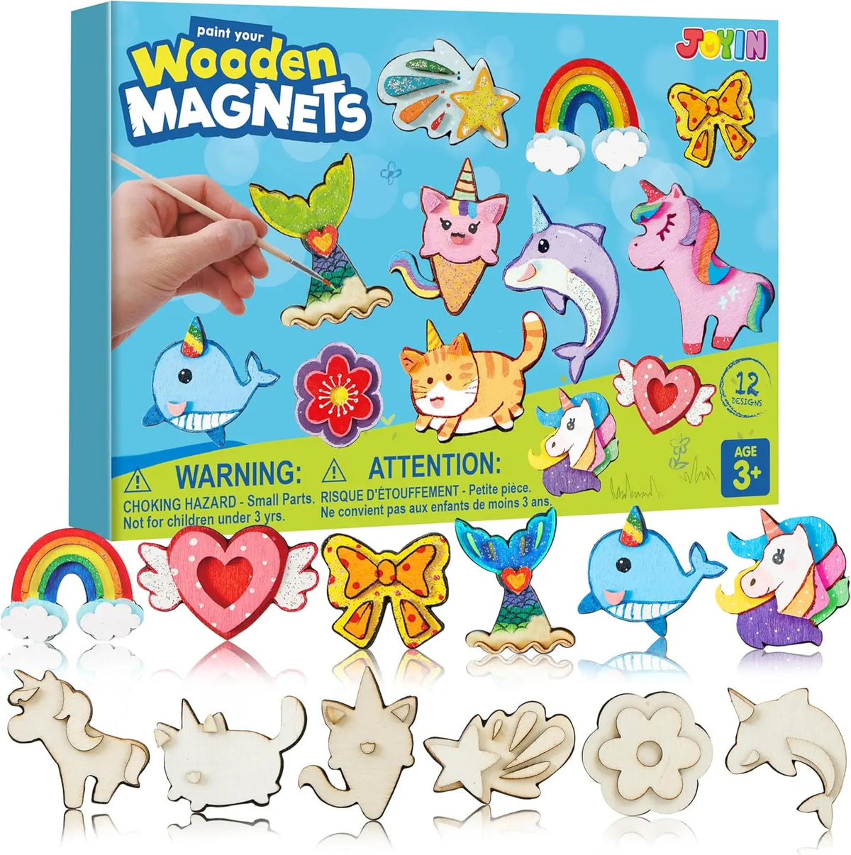 Joyfy Fantasy Wooden Magnets Creative Painting Craft Kit For Kids