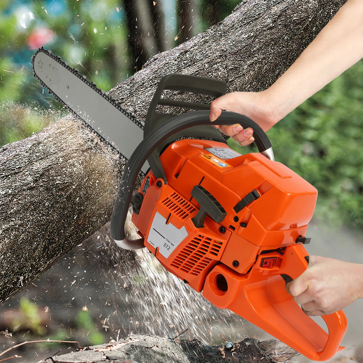 Cheuraivee 2 Stroke Gas Powered Chainsaw For Wood Cutting