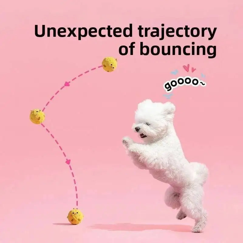 TPR Pet Ball Animal Shape Plush Dogs Squeaky Chew Toy Puppy Bite Resistant Teeth Cleaning Interactive Toys Pets Supplies