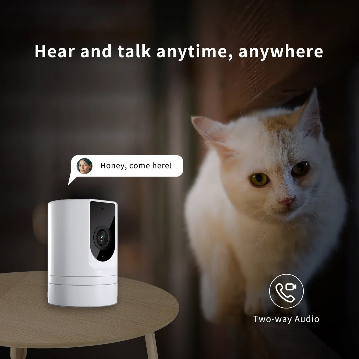BoyKeep 1080P Indoor Security Camera With Motion Detection WiFi